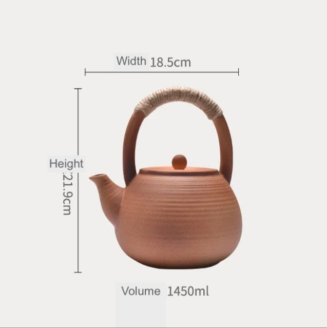 1.5L Corase Pottery Teapot